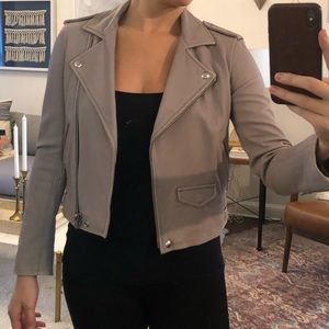 IRO lavender leather jacket